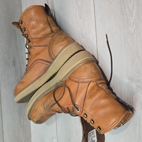 Georgia Boot G8152 8&quot; Barracuda Gold WedgeMens Leather Oil&amp;slip Resistant 8