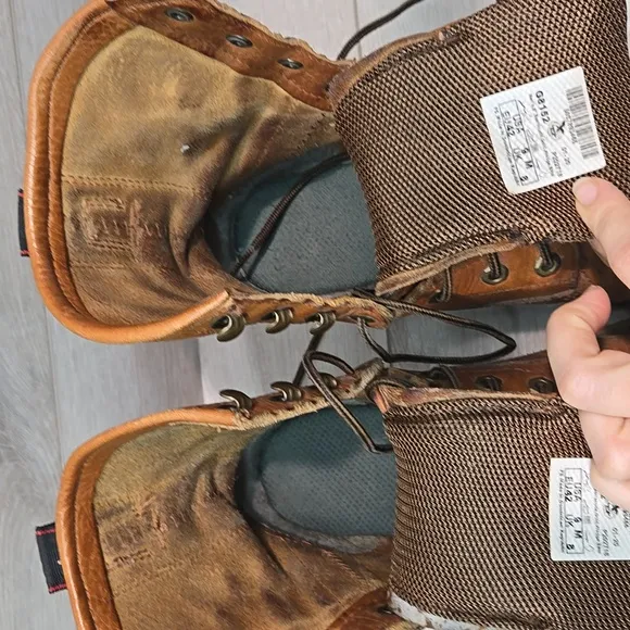 Georgia Boot G8152 8&quot; Barracuda Gold WedgeMens Leather Oil&amp;slip Resistant 8