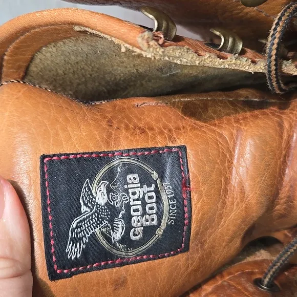 Georgia Boot G8152 8&quot; Barracuda Gold WedgeMens Leather Oil&amp;slip Resistant 8