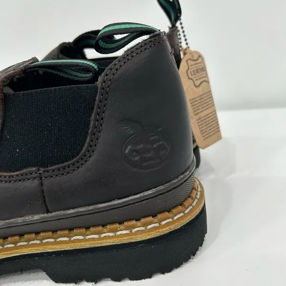 Georgia Giant Romeo Work Boots GR262 Brown Leather Slip Resistant Men size 11