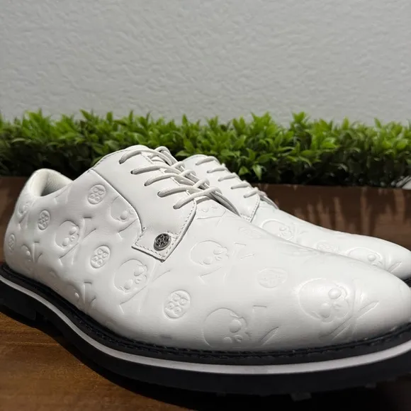 G/Fore G4 GFORE Skull Gallivanter Golf Shoes White Debossed G4MS20EF22 Size 12.5