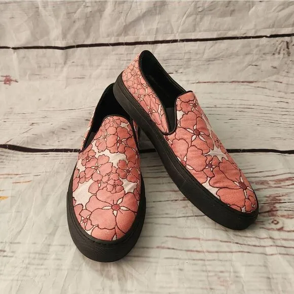 Giamba Giambattista Floral Slip On Sneakers Size 38