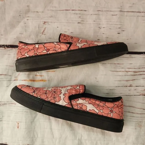 Giamba Giambattista Floral Slip On Sneakers Size 38