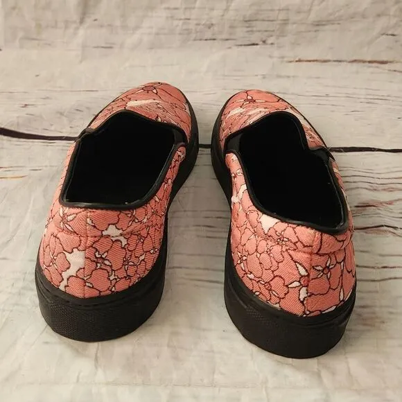 Giamba Giambattista Floral Slip On Sneakers Size 38