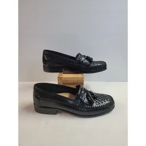 Giorgio Brutini Vegas Loafers Tassel Woven Burgundy Leather‎ Men's Shoes 10D