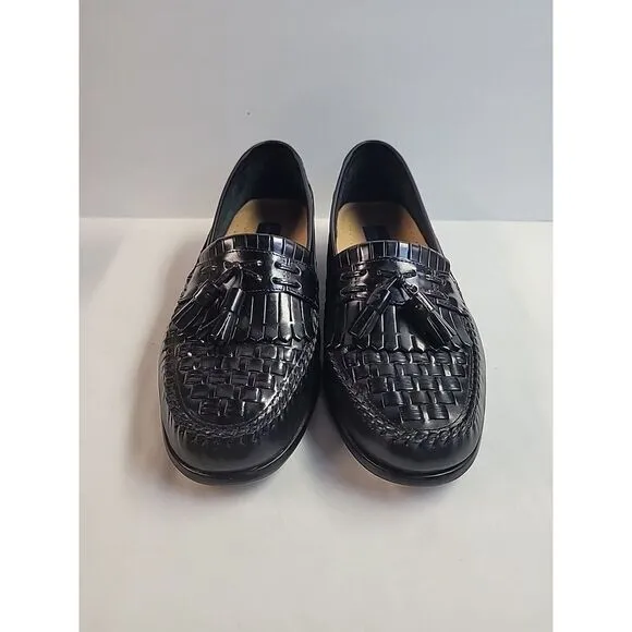 Giorgio Brutini Vegas Loafers Tassel Woven Burgundy Leather‎ Men's Shoes 10D
