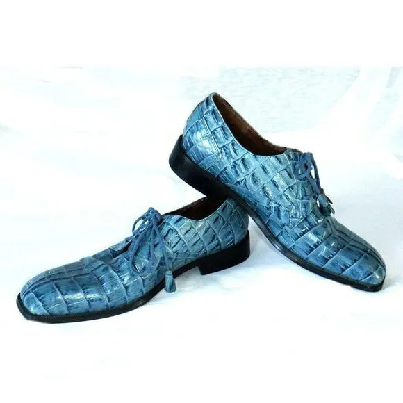 Giorgio Brutini blue leather uppers dress shoes