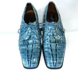 Giorgio Brutini blue leather uppers dress shoes