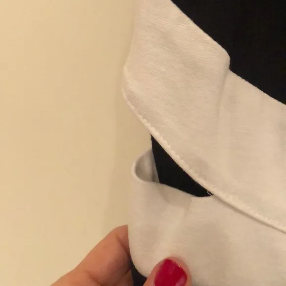Girls black and white dress