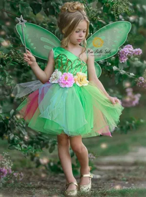 Girls Neverland Fairy Tutu Costume Dress