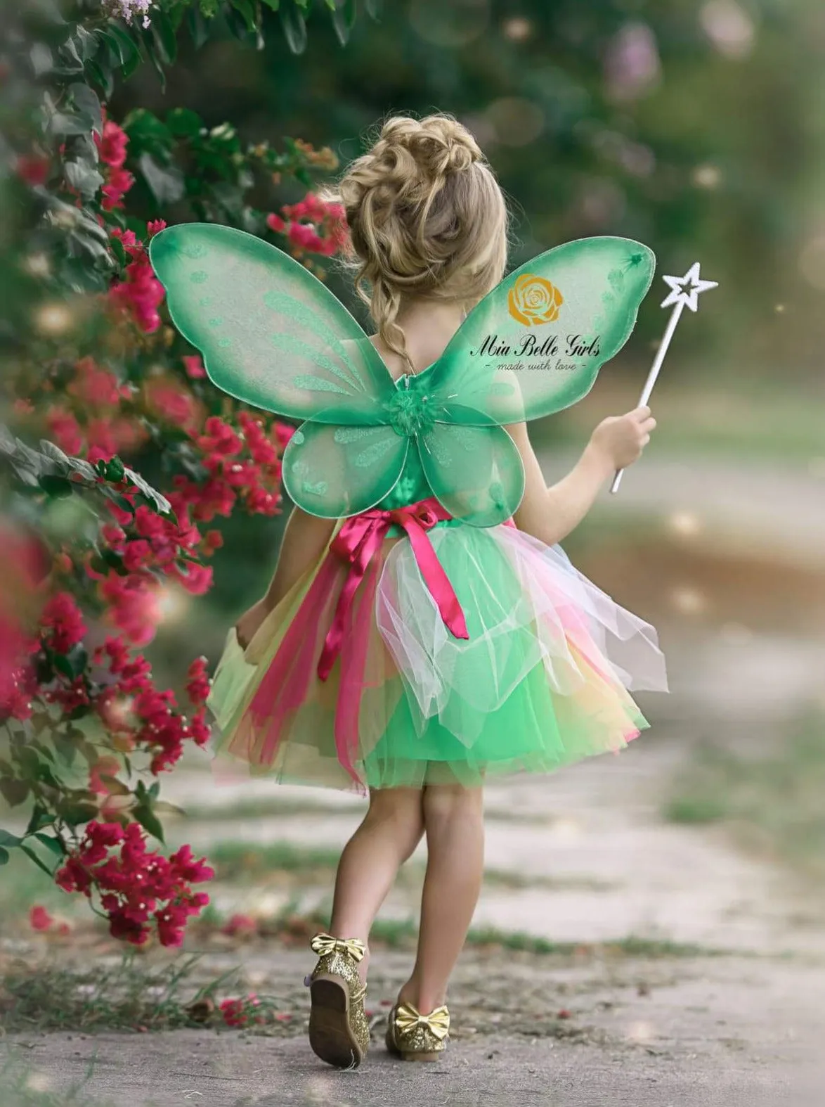 Girls Neverland Fairy Tutu Costume Dress
