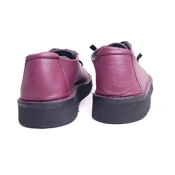 GITA Women's Purple Leather Ergonomic Slip On Sneakers Size 40 Elastic Strings