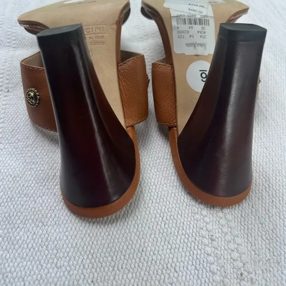 Giuseppe Zanotti Leather Heeled Sandals Jeweled Size 6 brown