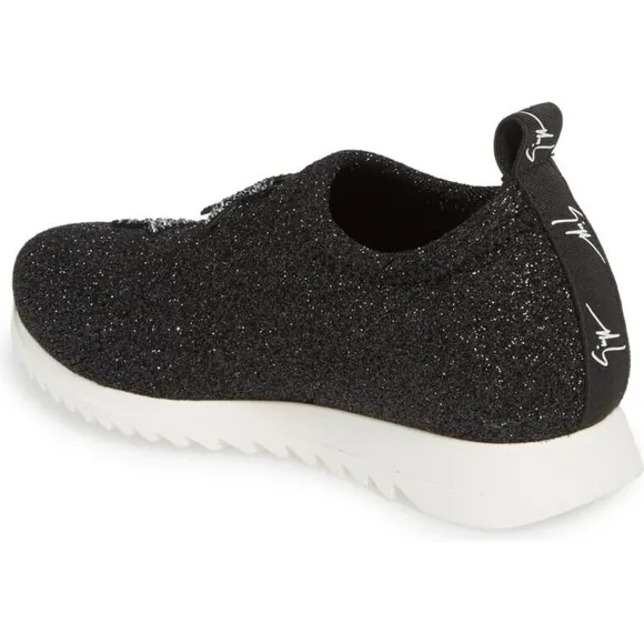 Giuseppe Zanotti Natalie Stars Glitter Slip-On Kids Girls Sneakers, EUR 26
