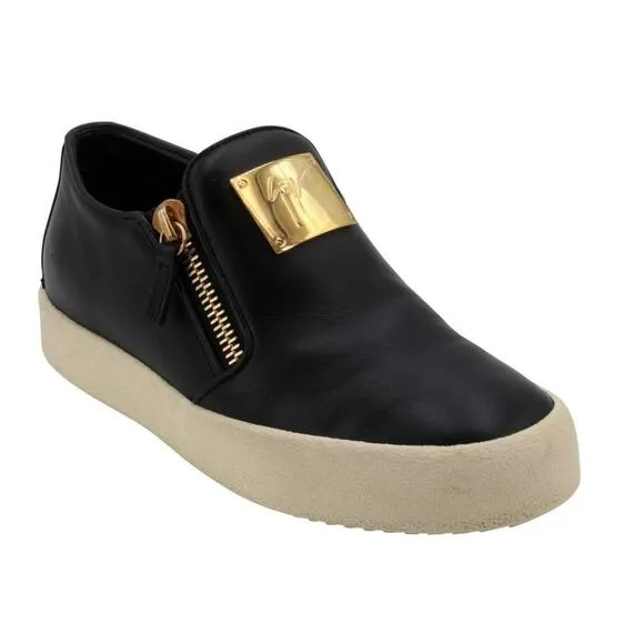 Giuseppe Zanotti Zip Slip-on 38 Leather Sneakers GZ-0208N-0016