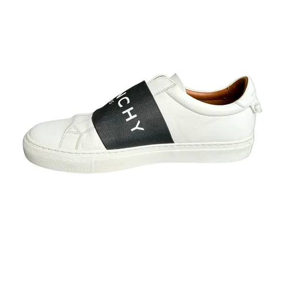 Givenchy City Sport White Leather Low Top Sneakers Slip On Women’s