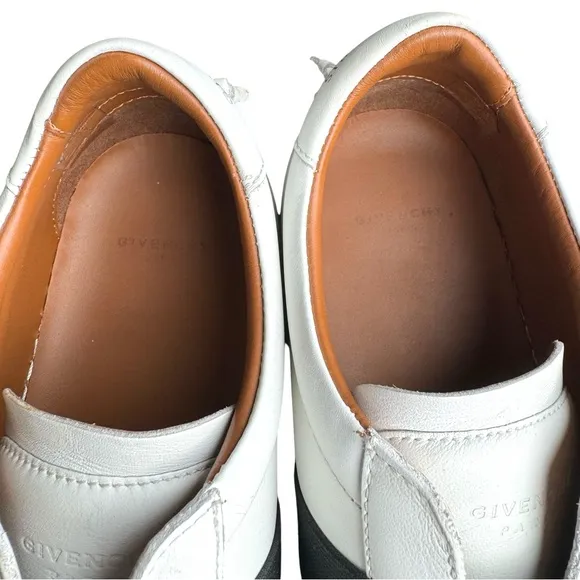 Givenchy City Sport White Leather Low Top Sneakers Slip On Women’s