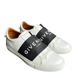 Givenchy City Sport White Leather Low Top Sneakers Slip On Women’s