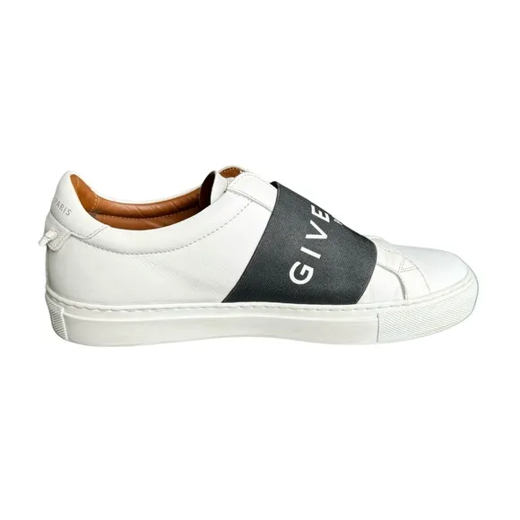 Givenchy City Sport White Leather Low Top Sneakers Slip On Women’s