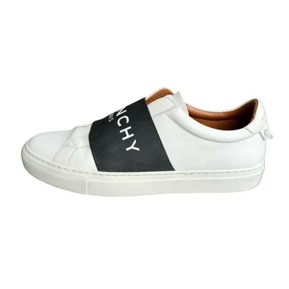 Givenchy City Sport White Leather Low Top Sneakers Slip On Women’s