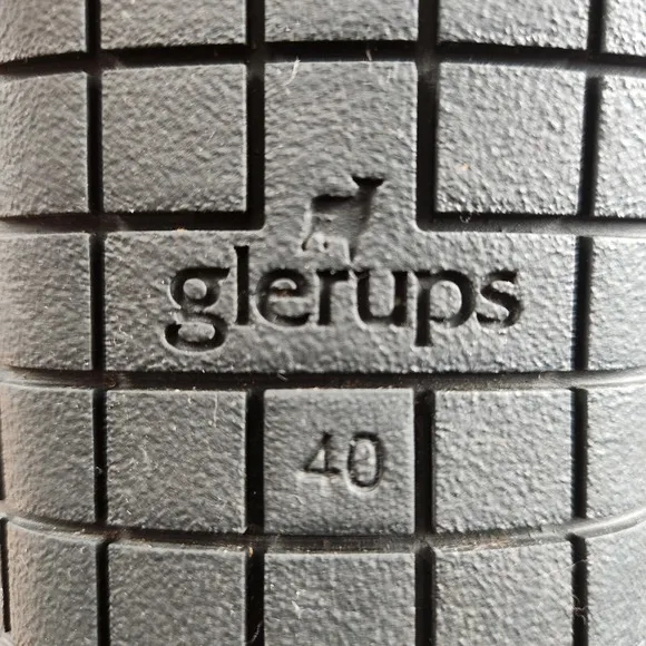 Glerups Slippers Women's US 9 EU 40 Grey Wool Slip On Rubber Sole Comfort Shoes