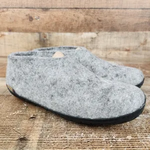 Glerups Slippers Women's US 9 EU 40 Grey Wool Slip On Rubber Sole Comfort Shoes