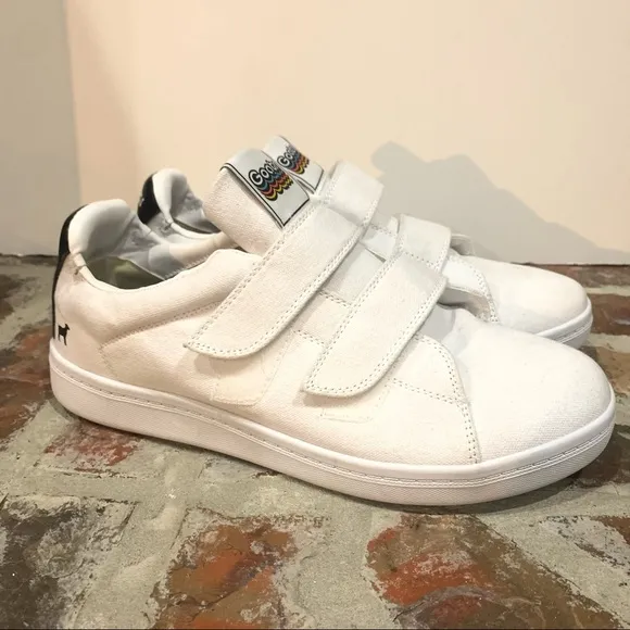 Goats Shoes Men’s Sneakers Size 10 White hook and loop Closure