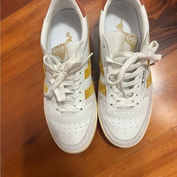 Gola White and Yellow Sneakers