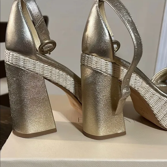 Gold Platform Heel Sandals