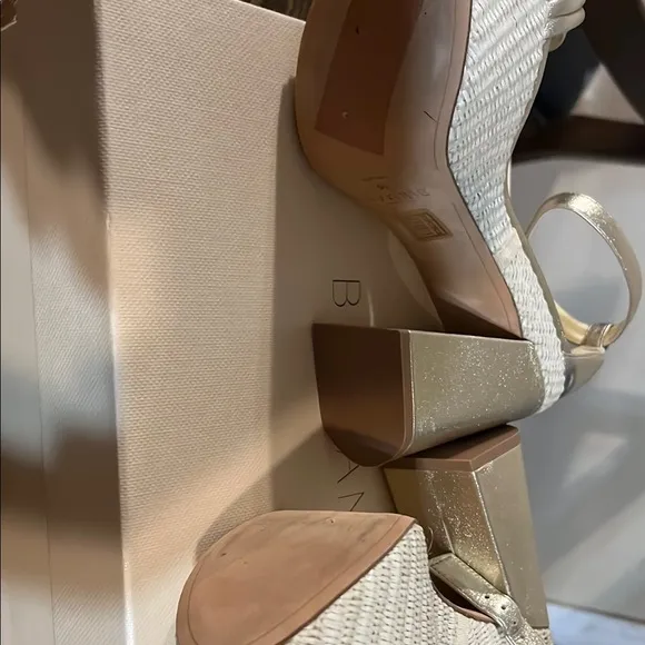 Gold Platform Heel Sandals