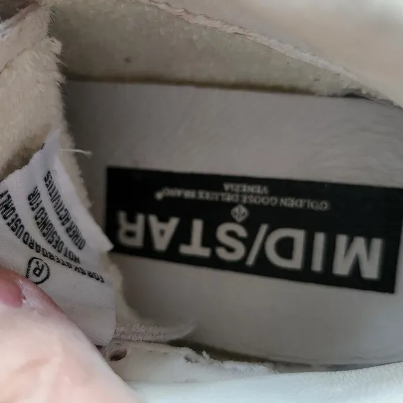 Golden Goose MID/STAR White Sneakers