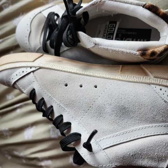 Golden Goose MID/STAR White Sneakers
