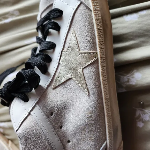 Golden Goose MID/STAR White Sneakers