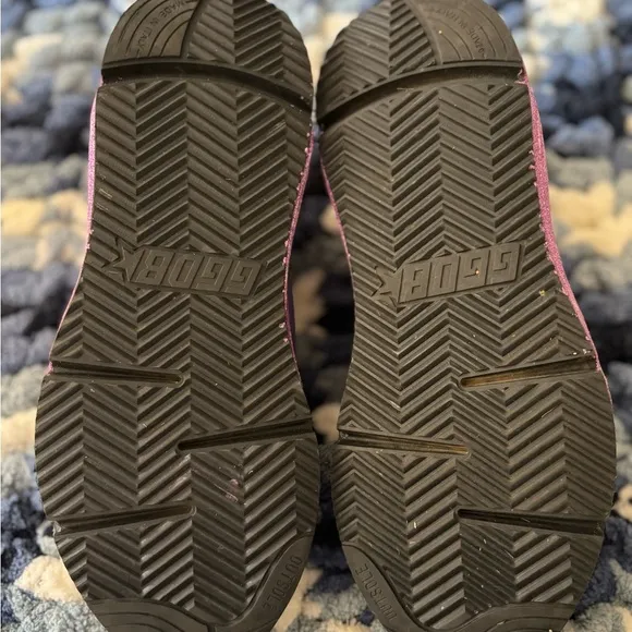 Golden Goose Purple and Gray Sneakers