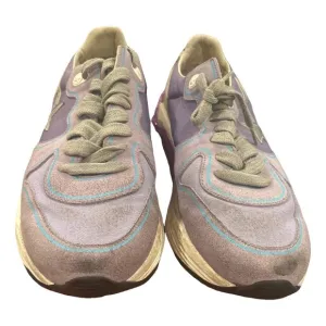 Golden Goose Purple and Gray Sneakers