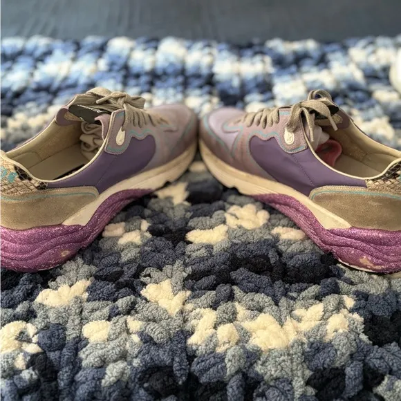 Golden Goose Purple and Gray Sneakers