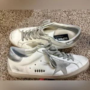 Golden Goose White and Gray Men's Shoes