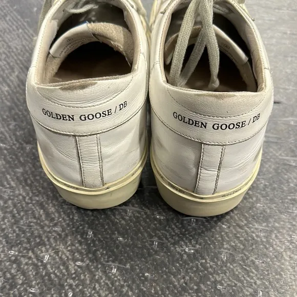 Golden Goose White Sneakers with Gold Star