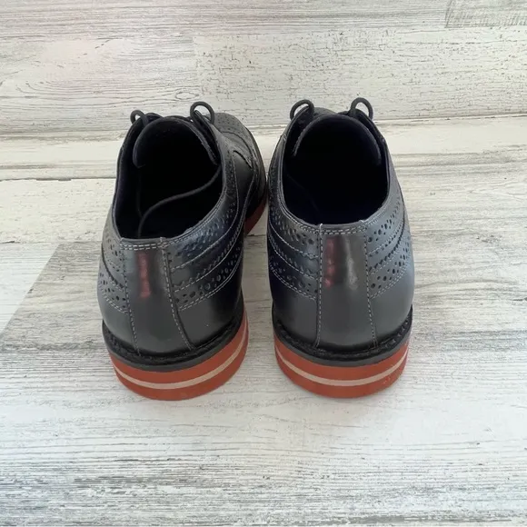 Gordon Rush Men’s Wing Tip Lace Up Dress Shoes Size 8 Made In Brazil