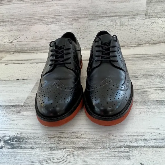 Gordon Rush Men’s Wing Tip Lace Up Dress Shoes Size 8 Made In Brazil