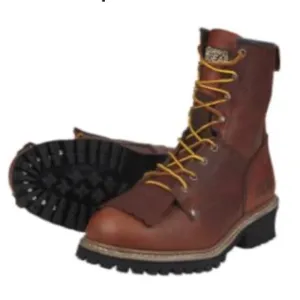 Gravel Gear Lace Up Brown Leather Logger Work Boots Mens size 13 W