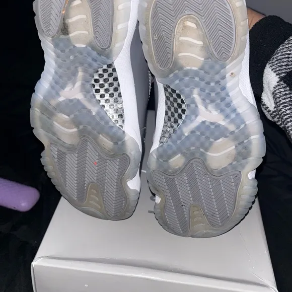 Gray and White Sneakers