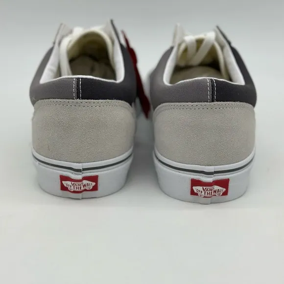 Gray and White Sneakers