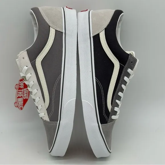 Gray and White Sneakers