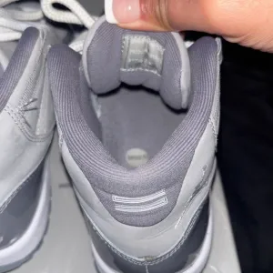 Gray and White Sneakers