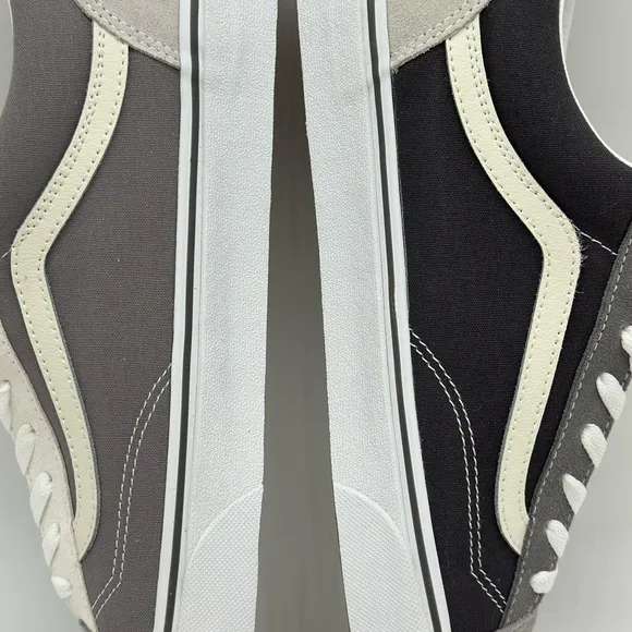 Gray and White Sneakers