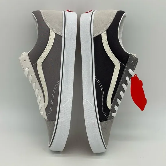 Gray and White Sneakers