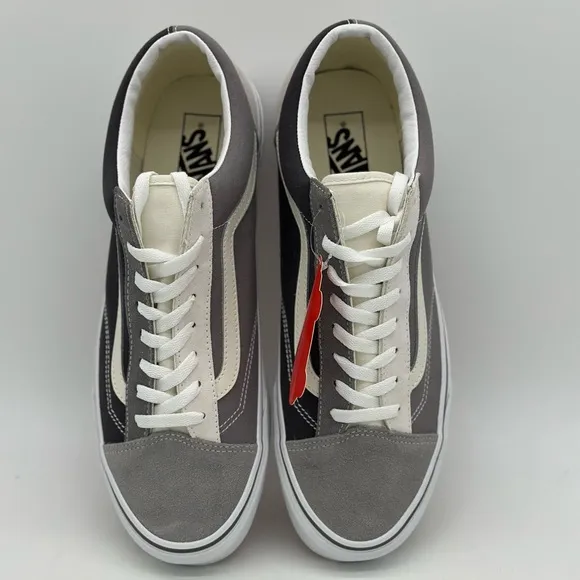 Gray and White Sneakers