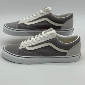 Gray and White Sneakers