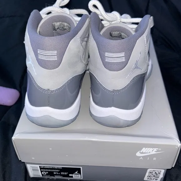 Gray and White Sneakers